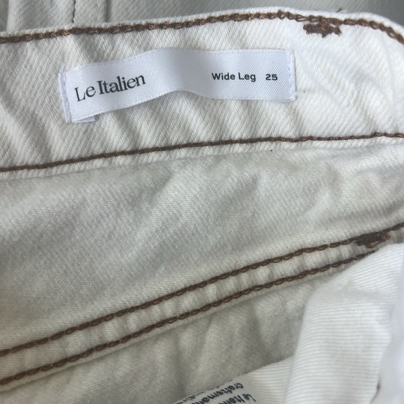 FRAME Le Italiene wide cropped jeans cotton size 25 - Picture 9 of 11